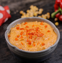 Roasted Red pepper Hummus Recipe